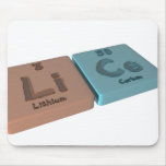 Läuse als Li-Lithium und Cer-Cer Mousepad