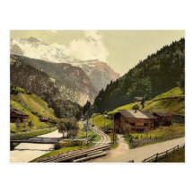 Lauterbrunnen Tal, Bernese Oberland, Switzerlan Postkarte