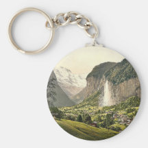 Lauterbrunnen Tal mit Staubbach, Bernese Oberl Schlüsselbänder