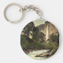 Lauterbrunnen Tal, Staubbach und weißes Lutschin Schlüsselband