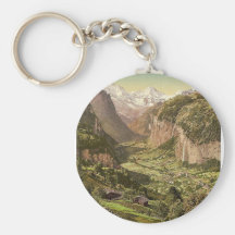 Lauterbrunnen Tal und Briethorn, von Wengen, B Schlüsselbänder