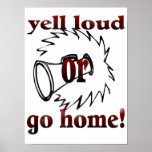 lautes Beifallplakat des Schreis