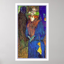 Lautrec: Jane Avril betritt das Moulin R. Poster