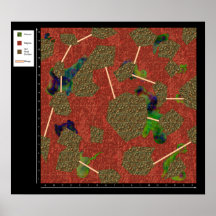 Lava-Feld - Battlemap Plakat