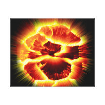 Lava-Lampe Leinwand Druck