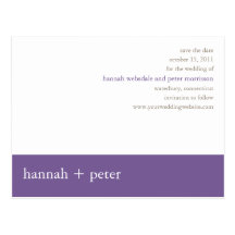 Lavendel-Fahne:: Save the Date Postkarte