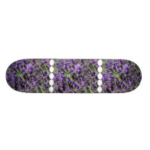 Lavendel stellt Skateboard auf Personalisierte Skatedecks