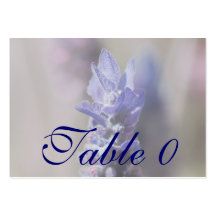 Lavendel-Tischnummer-Platzierungshochzeit Visitenkarten Vorlagen