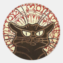 Le Chat Noir, Vente Hôtel Drouot Sticker
