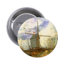 Le Moulin Galette durch Vincent van Gogh, Windmühl Button
