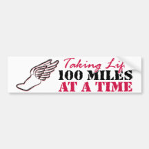 Leben 100 Meilen auf einmal nehmen Auto Sticker