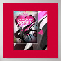 Leben Lachen-Liebe-Traum Posterdrucke