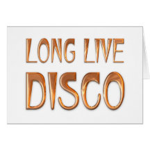 Leben lang DISCO Grußkarte