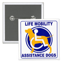 LEBEN-MOBILITÄTS-UNTERSTÜTZUNGS-HUNDE ANSTECKNADEL