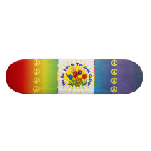 Leben Sie im Friedensgarten Bedruckte Skateboarddecks