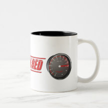 Leben Sie im Rot Kaffee Tasse