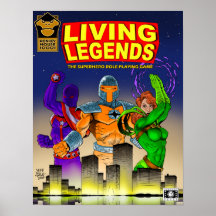 LEBENDES LEGENDEN Abdeckungs-Plakat