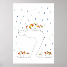 Lebendes Wasser Posterdruck