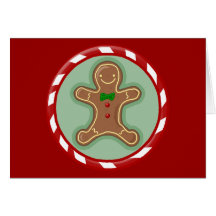 Lebkuchen-Mann-Süßigkeit Grußkarte