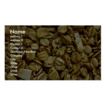 Leckeres Granola Visitenkartenvorlage