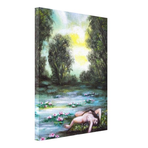 LEDA, SEE UND WASSERLILIEN LEINWANDDRUCKE