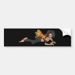 Leder-Gekleideter Regenbogen-Flügel-Radfahrer-Elf  Auto Sticker