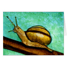 Leere Gruß-Karte der Schnecke-1