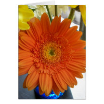 Leere Gruß-Karte "orange Sun"