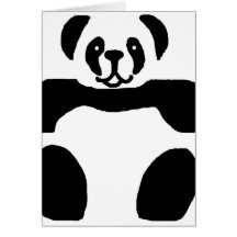 Leere Karte des Pandabären