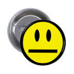 Leerer Gesichts-smiley Anstecknadel