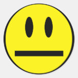 Leerer Gesichts-smiley Aufkleber
