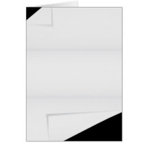 Leeres Papier mit gefalteten Ecken Karte