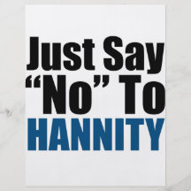 Lehnen Sie einfach Hannity ab Personalisierte Flyer