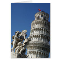 Lehnender Turm von Pisa Grußkarte