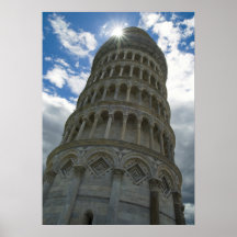Lehnender Turm von Pisa Posterdrucke