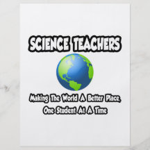 Lehrer für Wissenschaft…, die die Welt einen besse Individuelle Flyer