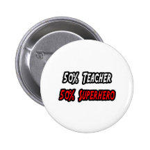Lehrer/Superheld Buttons