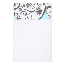 LEINENblumenbriefpapier Personalisierte Büropapiere