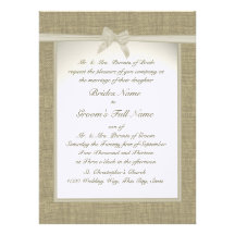 Leinwand und Bogen-rustikale Hochzeit Individuelle Ankündigungen