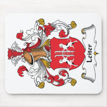 Leiter Family Crest Mouse Pad