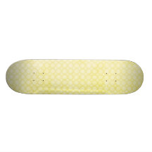 Lemon yellow pretty pattern skate deck