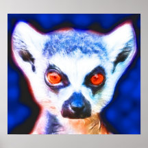 *Lemur* Geist-Kunst-Plakat-Druck