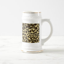 Leopard-Druck-Bier Stein Kaffee Haferl