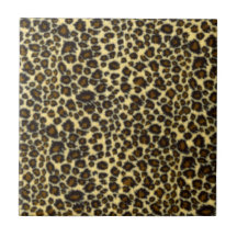 Leopard-Druck-Fliese