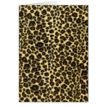 Leopard-Druck-Gruß-Karte