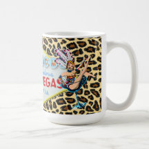 Leopard-Pelz-Las Vegas-Willkommensschild Kaffeetasse