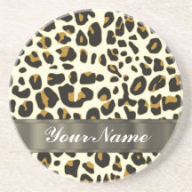 Leoparddruck Getränkeuntersetzer