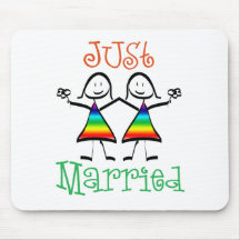 Lesbe gerade verheiratet mousepad