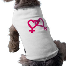 Lesben lesbisch Herzen lesbian hearts Haustierbekleidung