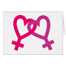 Lesben lesbisch Herzen lesbian hearts Karte